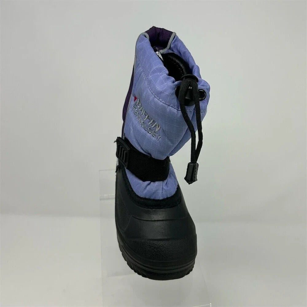 Baffin Mustang Kids Winter Snow Boots Purple Lavender Insulated Mid-Calf Size 8